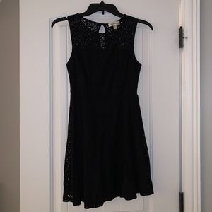 Monteau Sleeveless Black Lace Dress